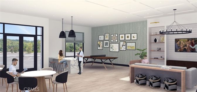 Billiard Table, Dining room, Game Room, Interior, Pendant Lights, Recessed Lighting, Wood Texture Flooring