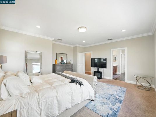Bedroom, Interior, Recessed Lighting