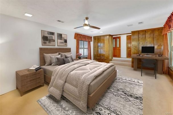 Bedroom, Interior, Recessed Lighting