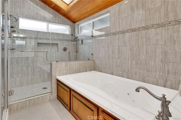 Bathroom, Glass Shower, Interior, Wooden Ceilings