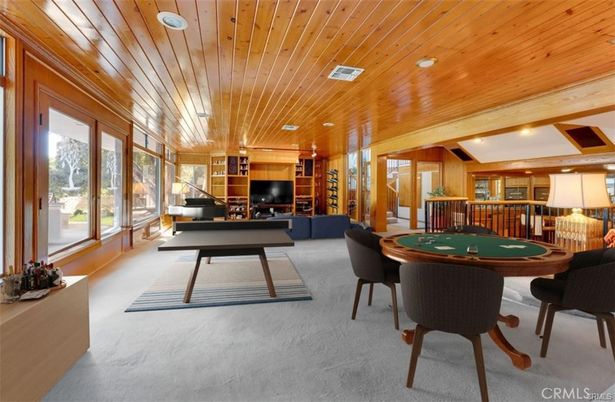 Game Room, Interior, Living room, Recessed Lighting, Wooden Ceilings