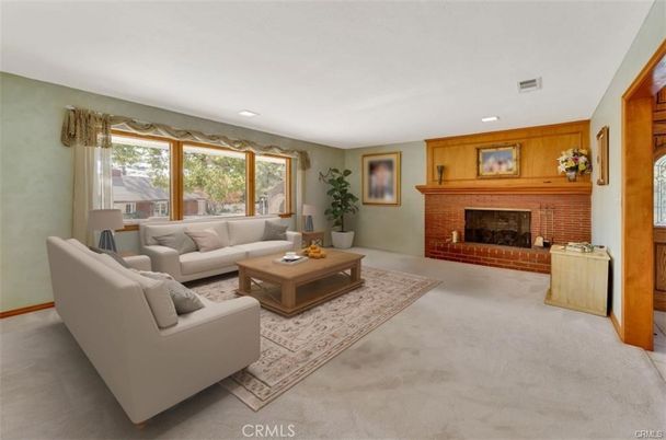 Fireplace, Interior, Living room, Recessed Lighting
