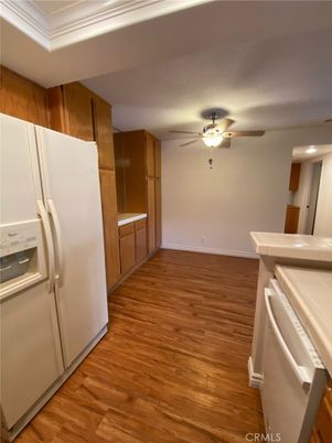 Interior, Kitchen, Wood Texture Flooring
