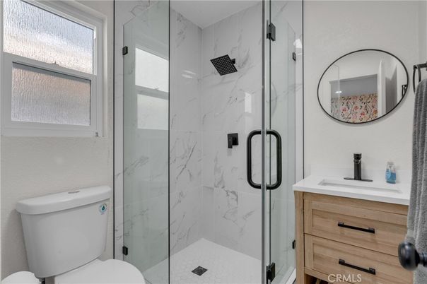 Bathroom, Glass Shower, Interior, Marble Walls