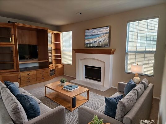 Fireplace, Interior, Living room, Recessed Lighting