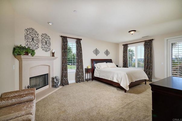 Bedroom, Fireplace, Interior, Recessed Lighting