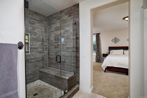 Bathroom, Bedroom, Glass Shower, Interior
