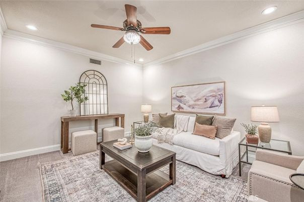 Interior, Living room, Recessed Lighting