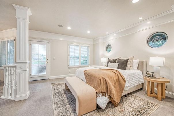 Bedroom, Interior, Recessed Lighting
