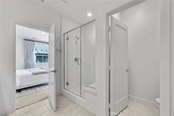 Bathroom, Bedroom, Glass Shower, Interior, Recessed Lighting