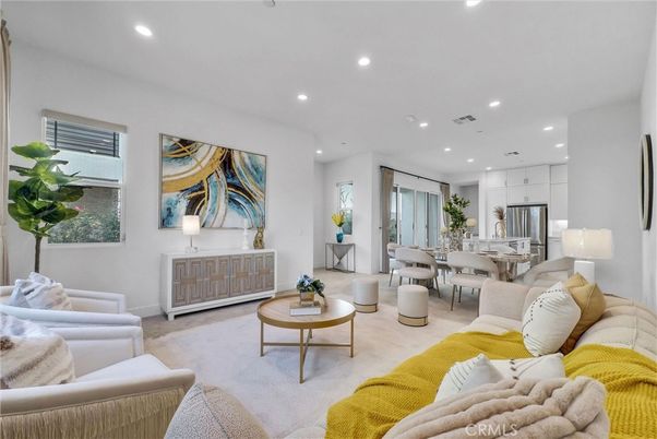 Dining room, Interior, Kitchen, Living room, Recessed Lighting, Stainless Steel Appliances