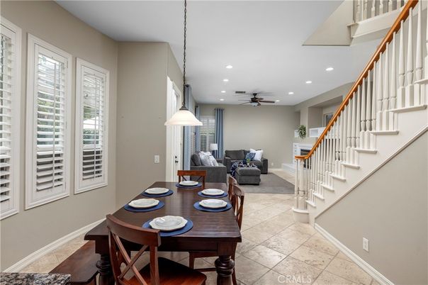 Dining room, Interior, Living room, Pendant Lights, Recessed Lighting