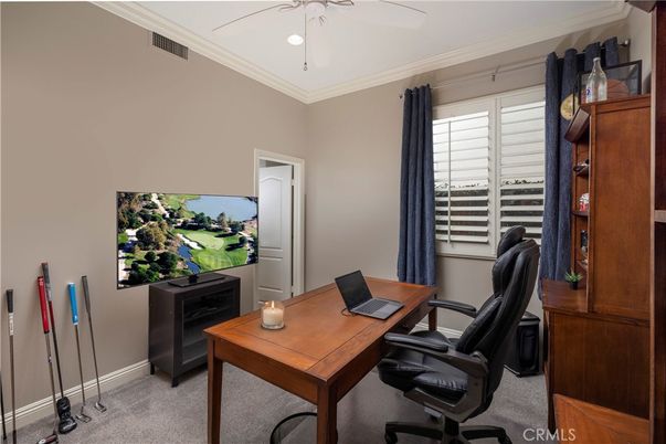 Home Office, Interior, Recessed Lighting
