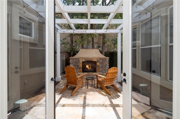 Fireplace, Glass Ceilings, Interior, Sun Room