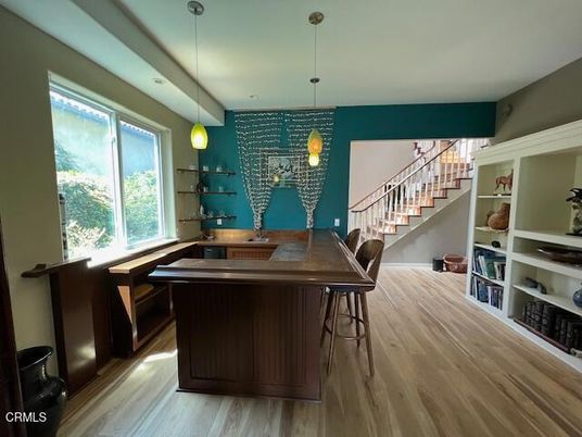 Interior, Pendant Lights, Recessed Lighting, Wood Texture Flooring