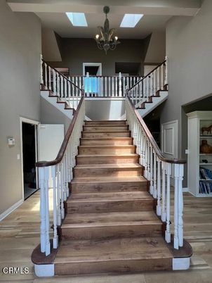 Chandelier, Interior, Wood Texture Flooring