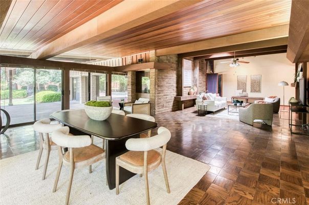 Dining room, Interior, Living room, Stone Walls, Wooden Beams, Wooden Ceilings, Wood Texture Flooring
