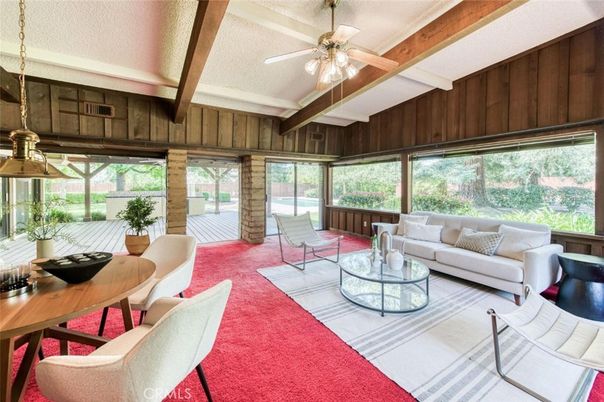 Interior, Living room, Wooden Beams