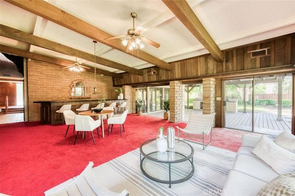 Dining room, Interior, Living room, Stone Walls, Wooden Beams