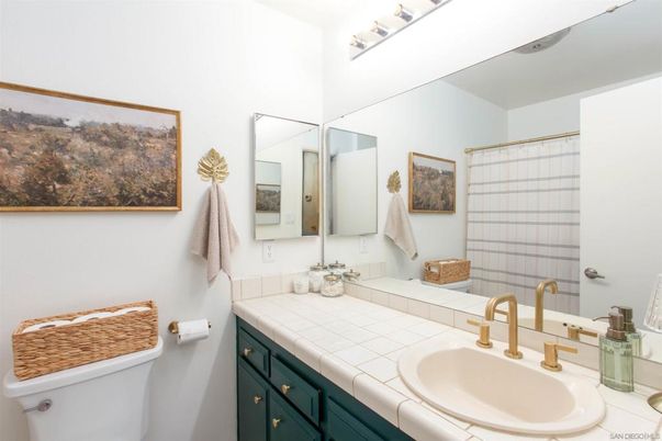 Bathroom, Dual Sink Vanities, Interior, Tile Countertops