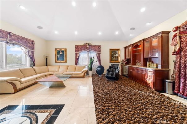 Interior, Living room, Recessed Lighting