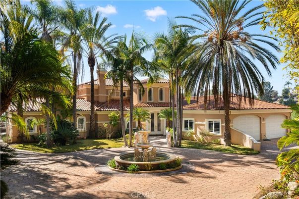 Attached, Backyard, Exterior, Facade, Mediterranean