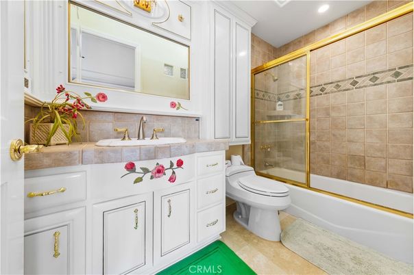 Bathroom, Glass Shower, Interior, Recessed Lighting, Tile Countertops