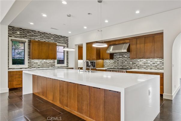Interior, Kitchen, Pendant Lights, Recessed Lighting, Stainless Steel Appliances