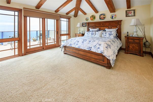 Bedroom, Interior, Water, Wooden Beams
