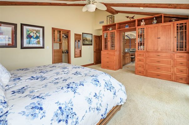 Bedroom, Interior, Wooden Beams