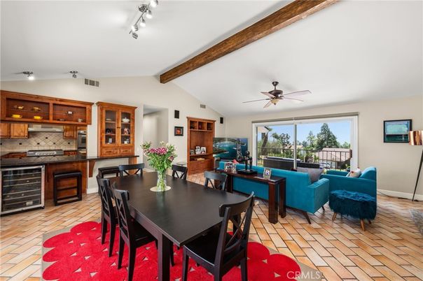 Dining room, Interior, Kitchen, Living room, Wooden Beams