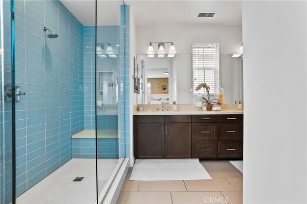 Bathroom, Dual Sink Vanities, Glass Shower, Interior