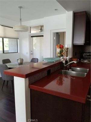 Dining room, Interior, Kitchen, Pendant Lights, Wood Texture Flooring