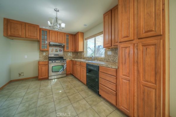 Chandelier, Interior, Kitchen, Stainless Steel Appliances