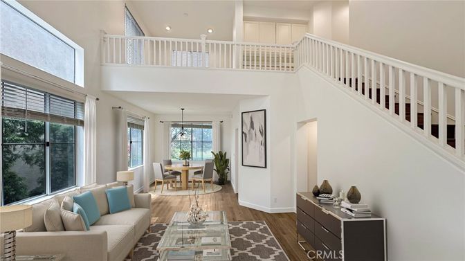 Dining room, Interior, Living room, Pendant Lights, Recessed Lighting, Wood Texture Flooring