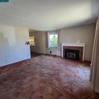 Empty room, Fireplace, Interior