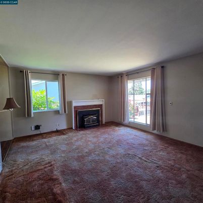 Empty room, Fireplace, Interior