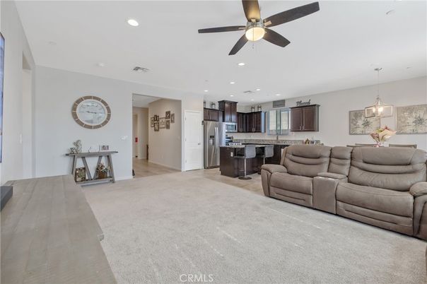 Interior, Kitchen, Living room, Pendant Lights, Recessed Lighting, Stainless Steel Appliances