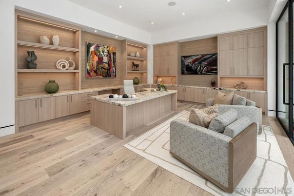 Interior, Living room, Recessed Lighting, Wood Texture Flooring, Wooden Walls