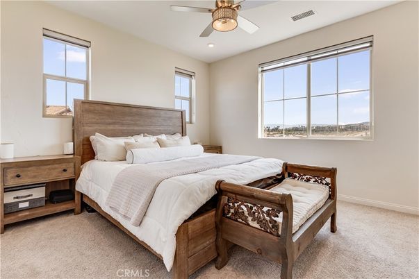Bedroom, Interior, Recessed Lighting