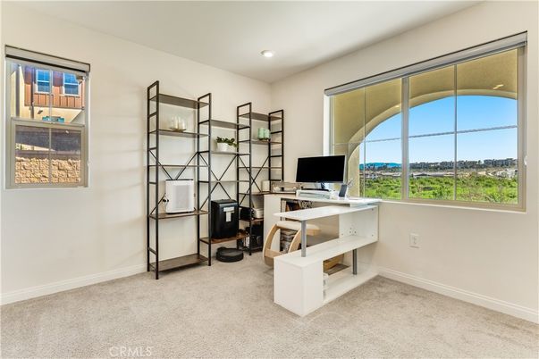 Home Office, Interior, Recessed Lighting