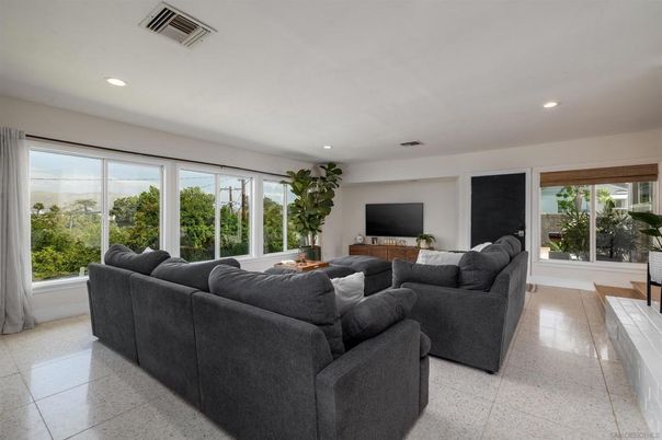 Interior, Living room, Recessed Lighting