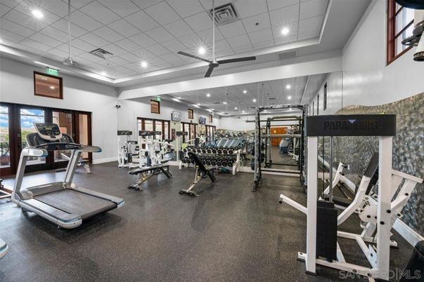 Fitness Equipment, Gym, Interior, Pendant Lights, Recessed Lighting