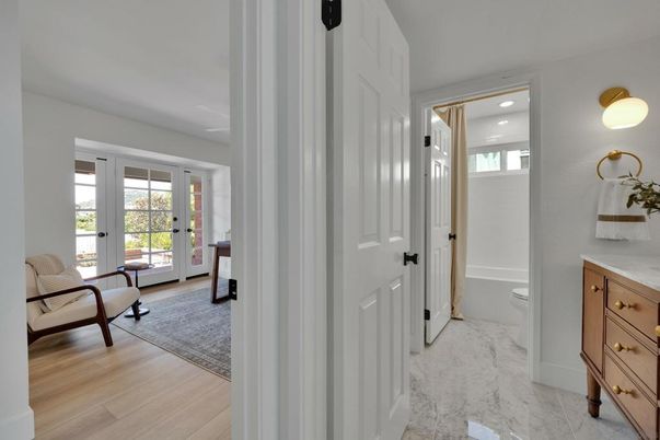 Bathroom, Interior, Marble, Wood Texture Flooring