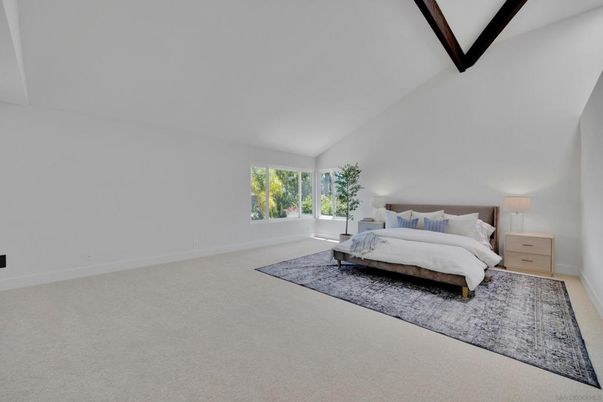 Bedroom, Interior, Wooden Beams