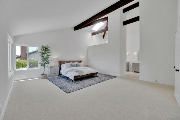 Bedroom, Interior, Wooden Beams