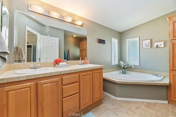 Bathroom, Dual Sink Vanities, Interior, Tile Countertops