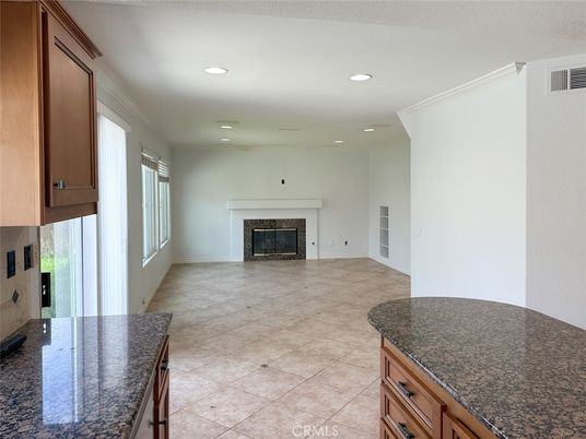 Empty room, Fireplace, Interior, Recessed Lighting