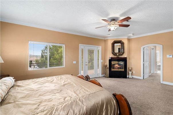 Bedroom, Fireplace, Interior