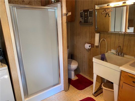 Bathroom, Interior, Wooden Walls